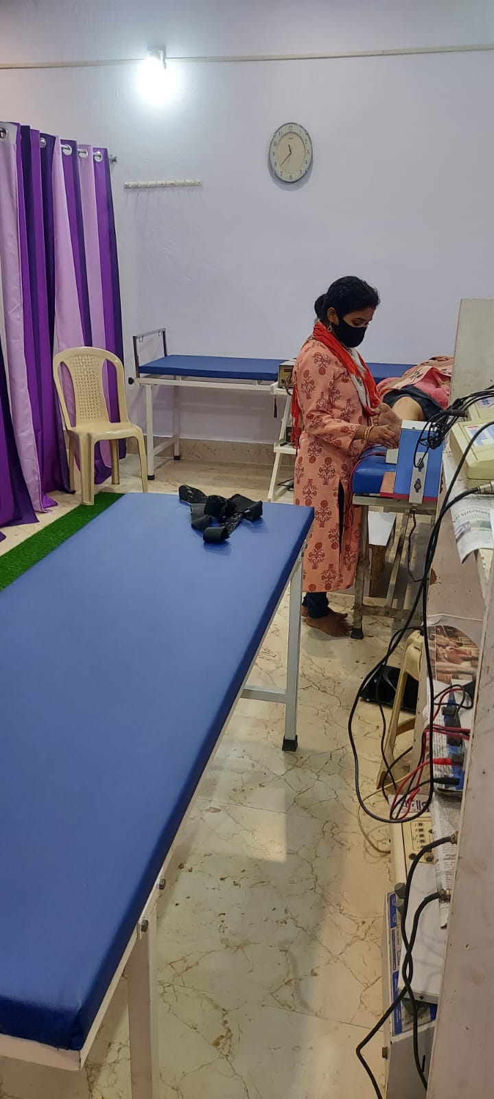Manual therapy session in progress
